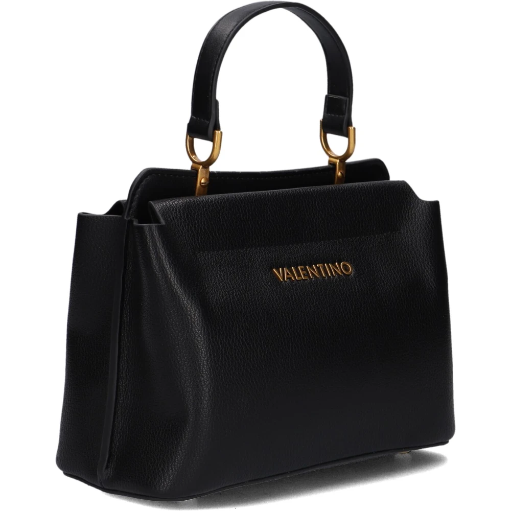 Valentino by Mario Valentino Zwarte Lederlook Handtas Ushuaia Re Shopping Black Dames