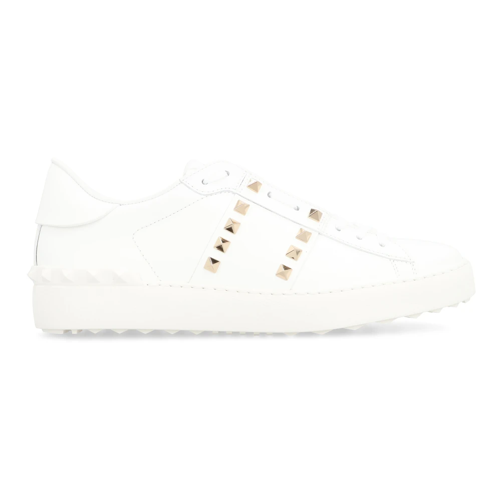 Valentino Garavani Rockstud Untitled leren sneakers Dames Schoenen Wit