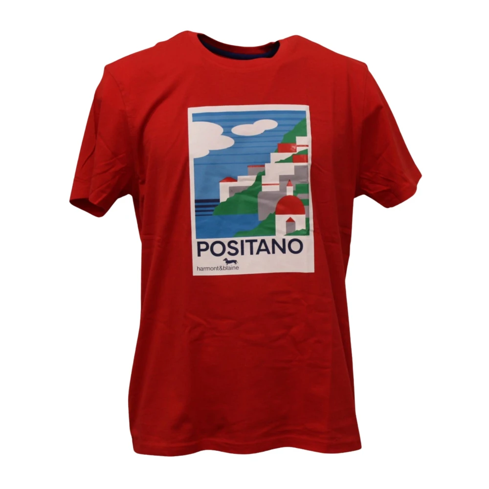 Harmont & Blaine Korte Mouw T-shirt Red Heren