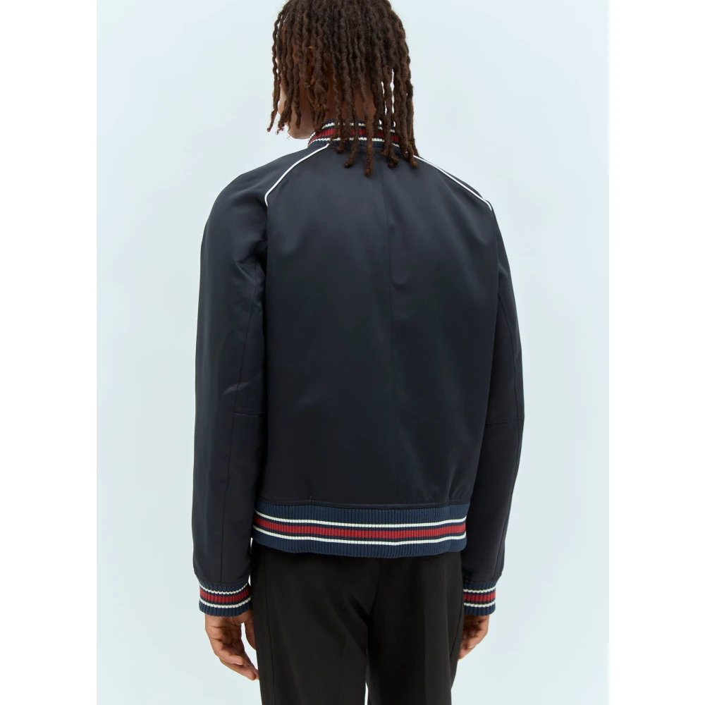 Wales Bonner Marvel Logo Bomberjack Black Heren
