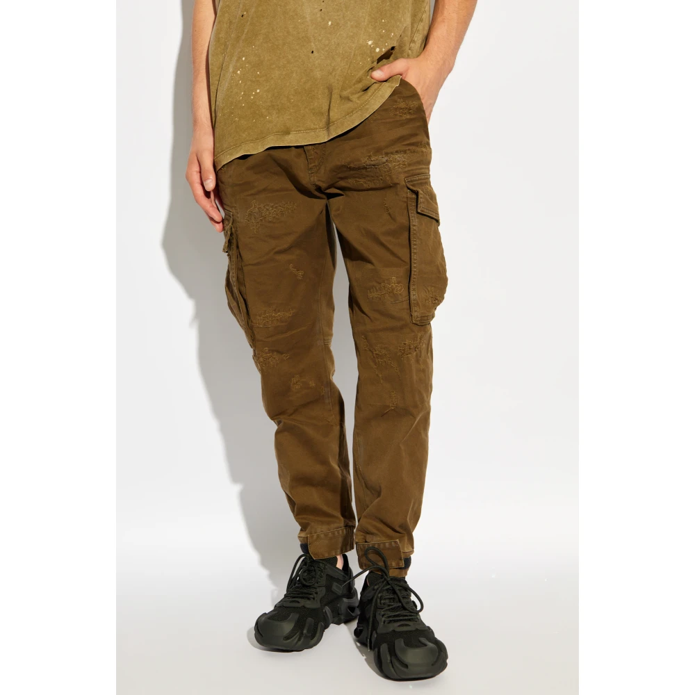 Dsquared2 Ripped Cyprus Broek Brown Heren