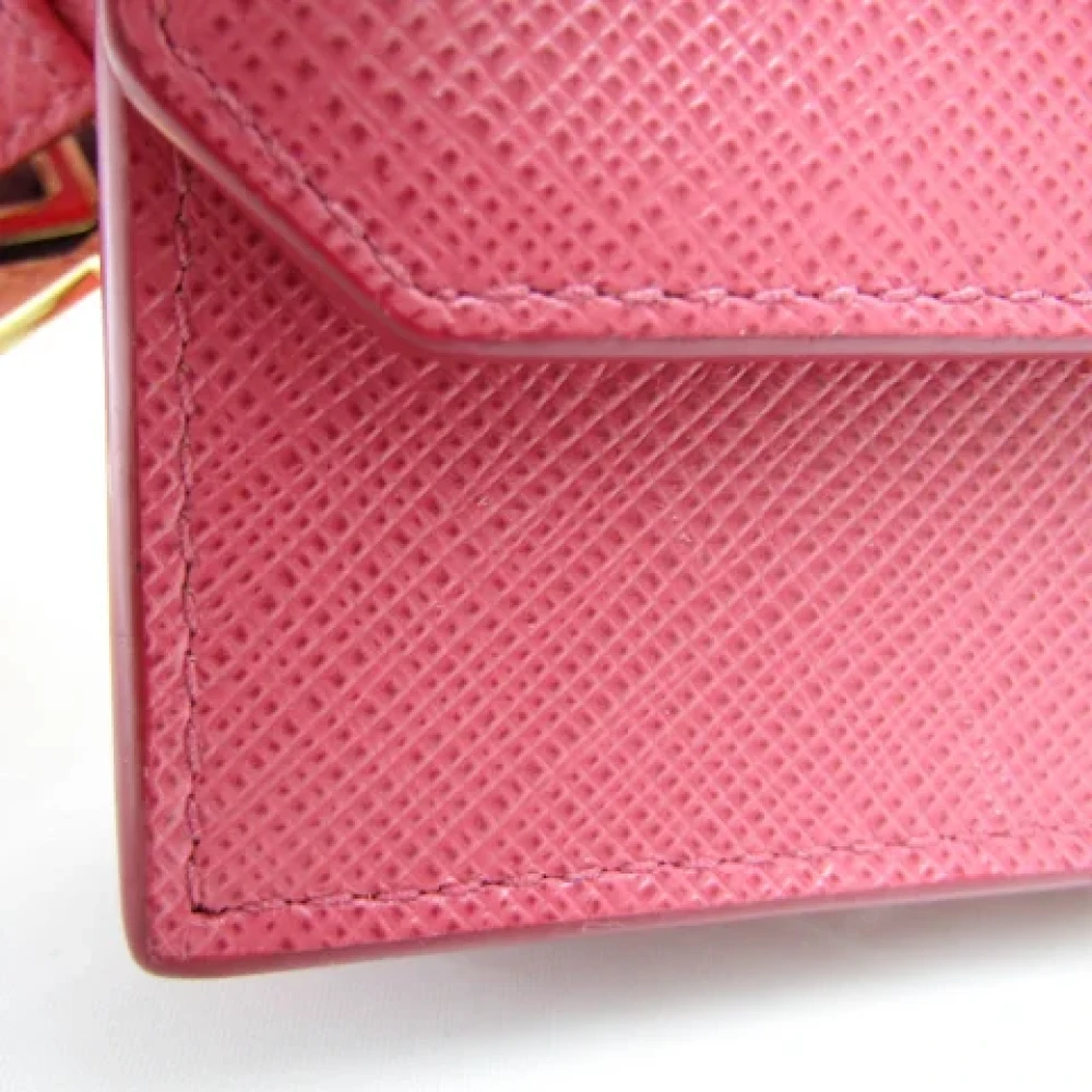 Prada Vintage Pre-owned Leather wallets Pink Dames