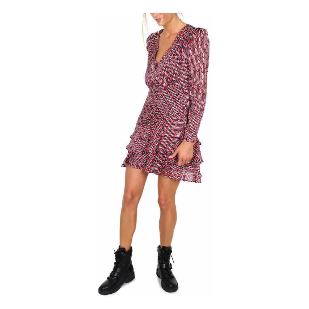 Liu Jo Korte jurk met ruches patroon Multicolor Dames