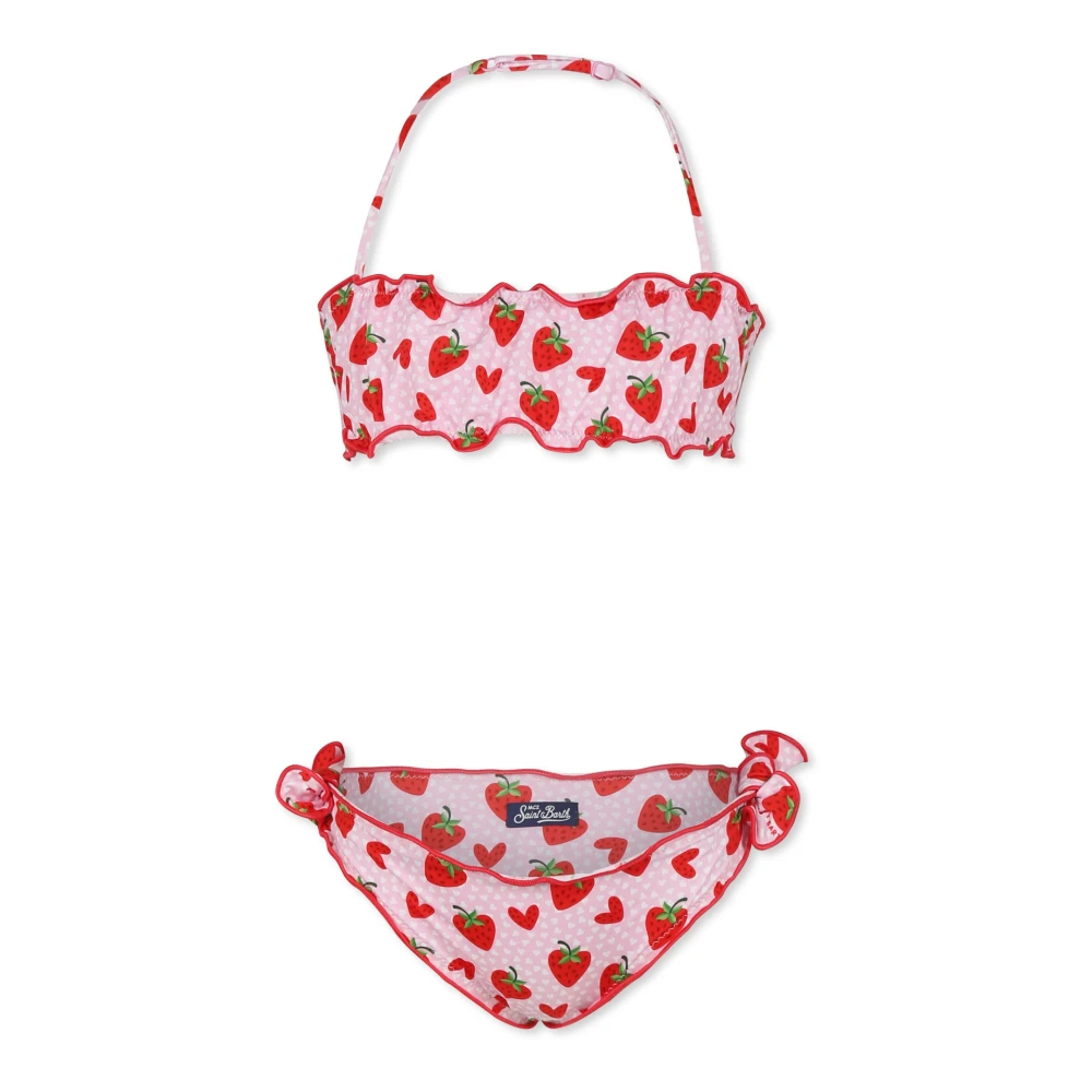 MC2 Saint Barth Jordgubbar Hjärtan Bikini Set Pink, Flicka