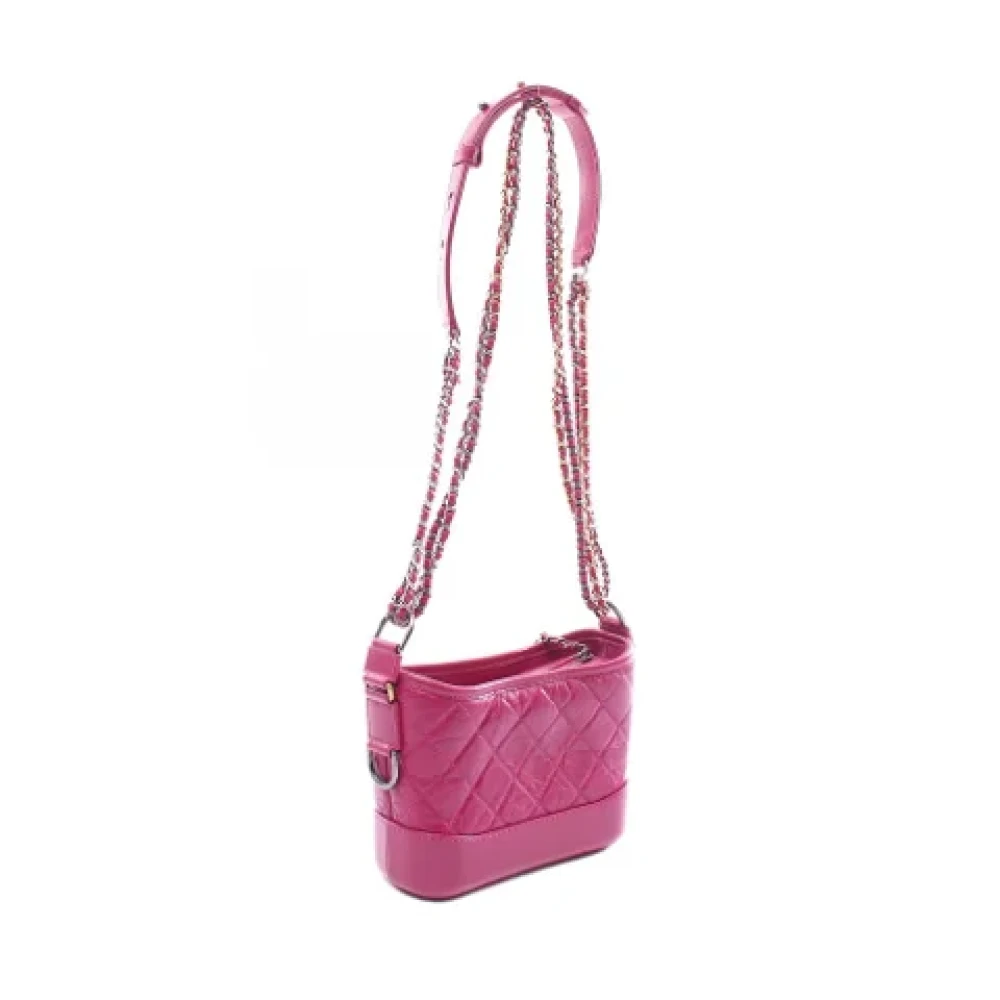 Chanel Vintage Pre-owned Leather shoulder-bags Pink Dames