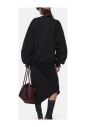 sweat-oversize-col-v-noir-marron