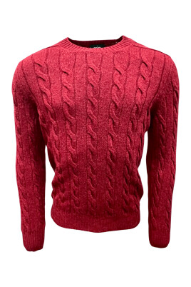 shetland-cable-knit-sweater-red