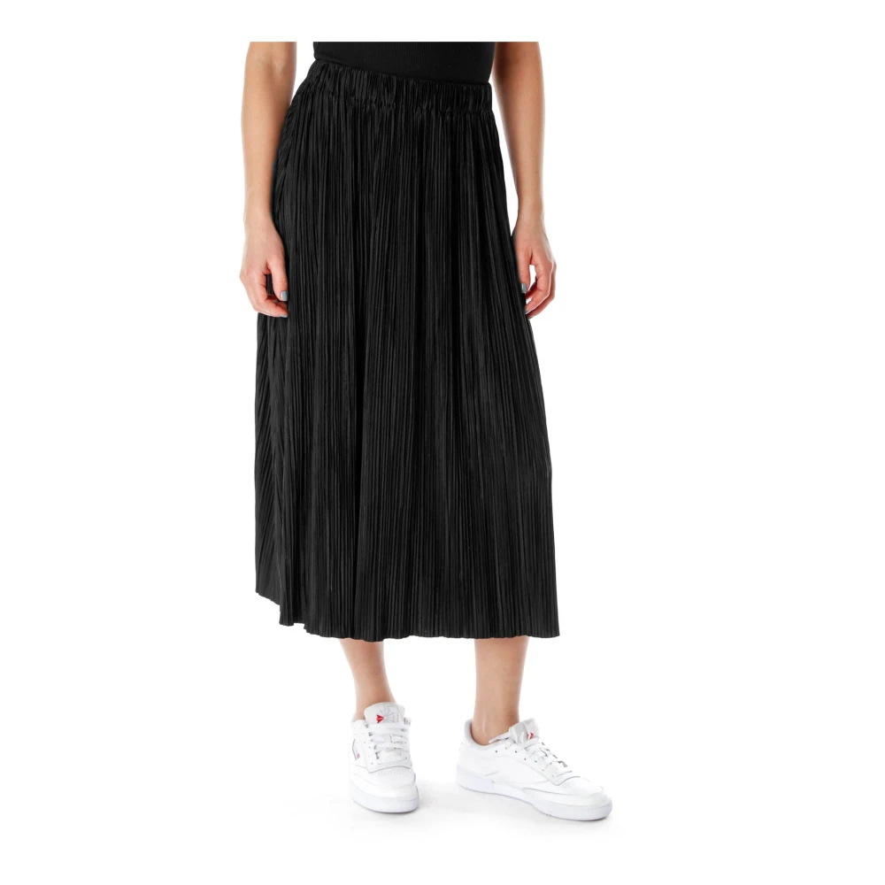 Samsøe Samsøe Women's Black Pleated Midi Skirt - Midi Skirts - S - Skirts