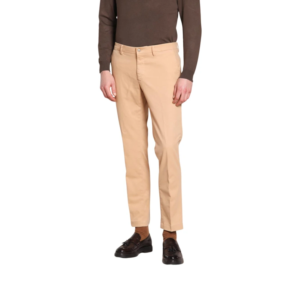 Mason's Men's Beige Chinos, M, Stretch Gabardine Chino Trousers Regular Fit