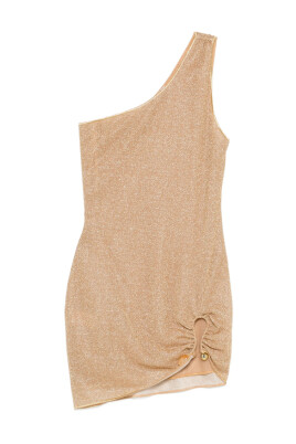 open lace back dress One Shoulder Bridesmaid Dress Elegant Chiffon Maxi Dress