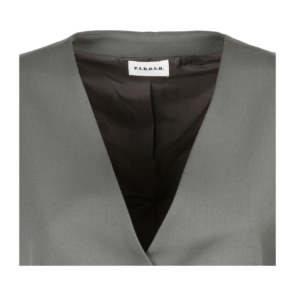 P.a.r.o.s.h. Stijlvolle Jassen Collectie Gray Dames