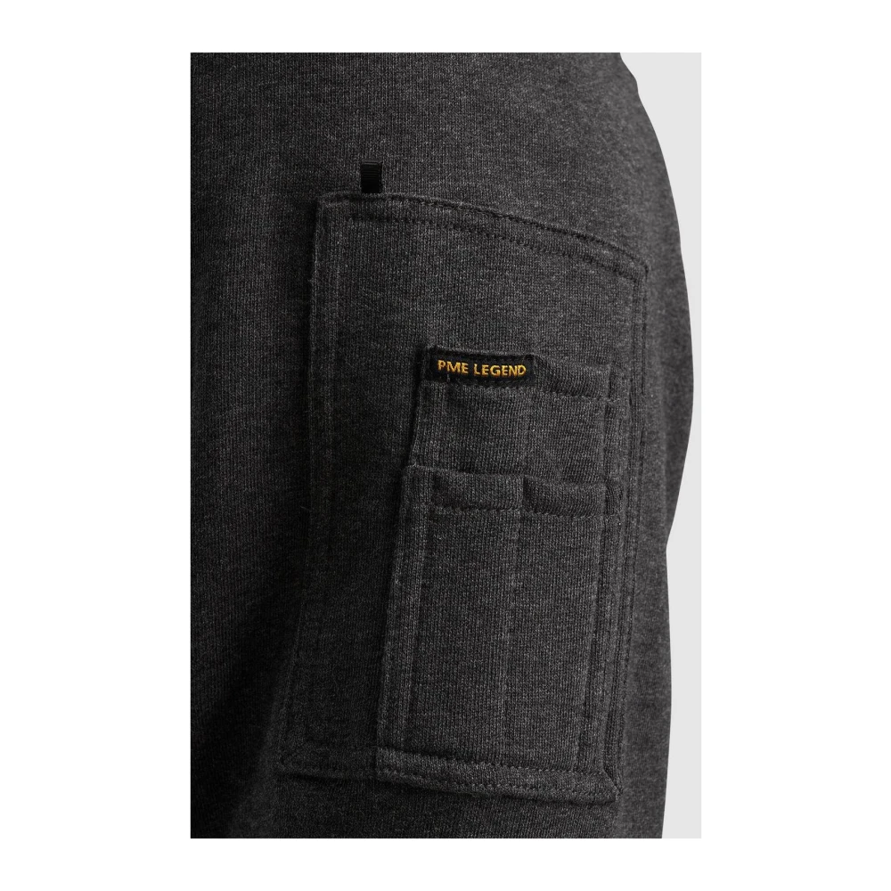 PME Legend Ritssluiting Jacquard Sweat Vest Gray Heren
