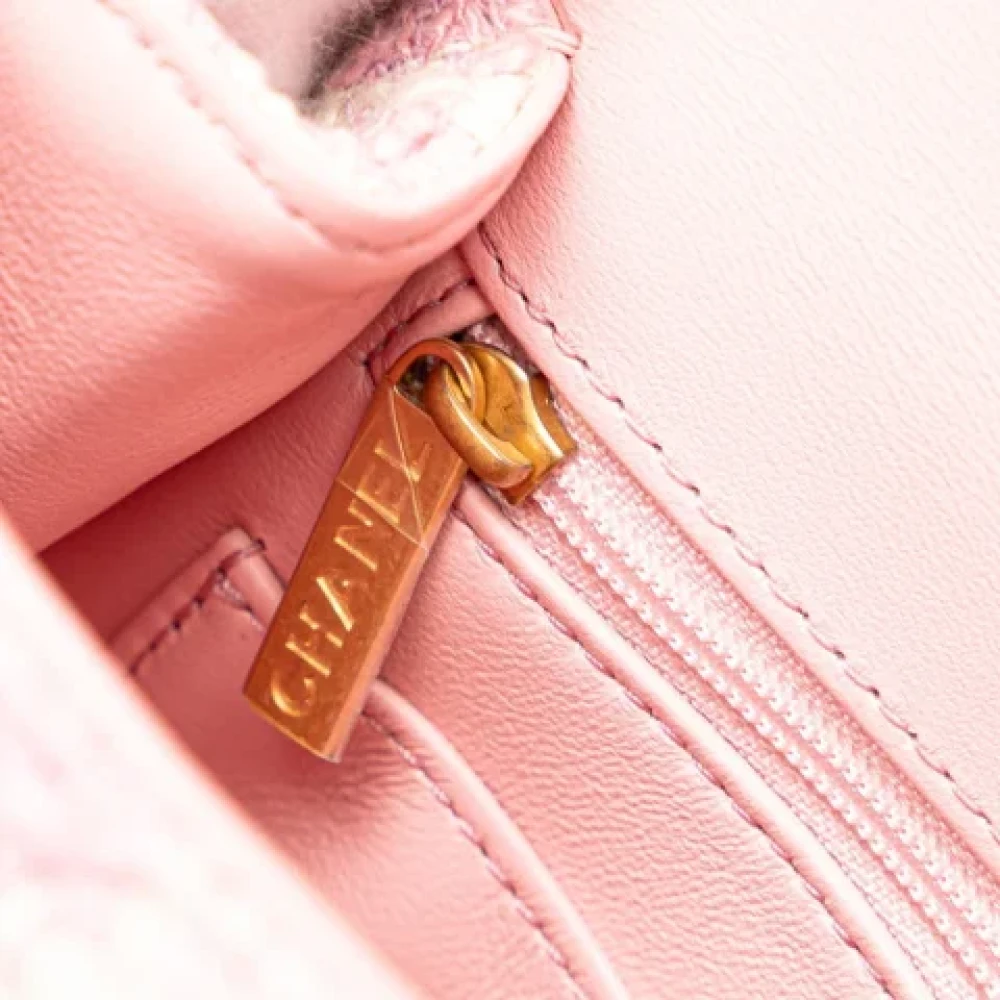 Chanel Vintage Pre-owned Canvas chanel-bags Pink Dames