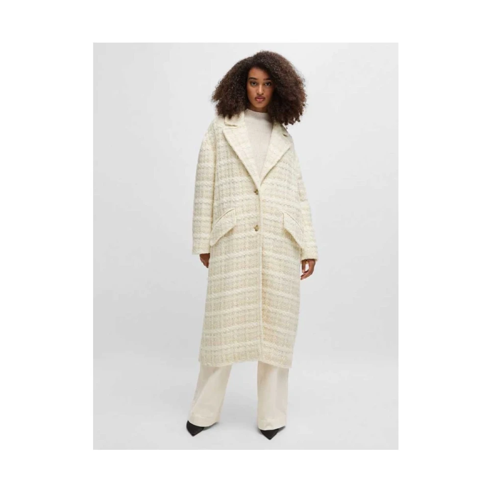 Hugo Boss Stijlvolle Herenoverhemd Collectie Beige Dames