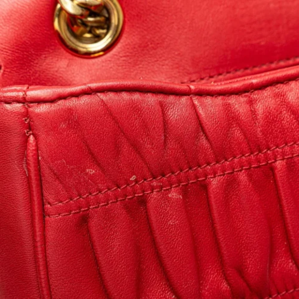 Prada Vintage Pre-owned Leather prada-bags Red Dames