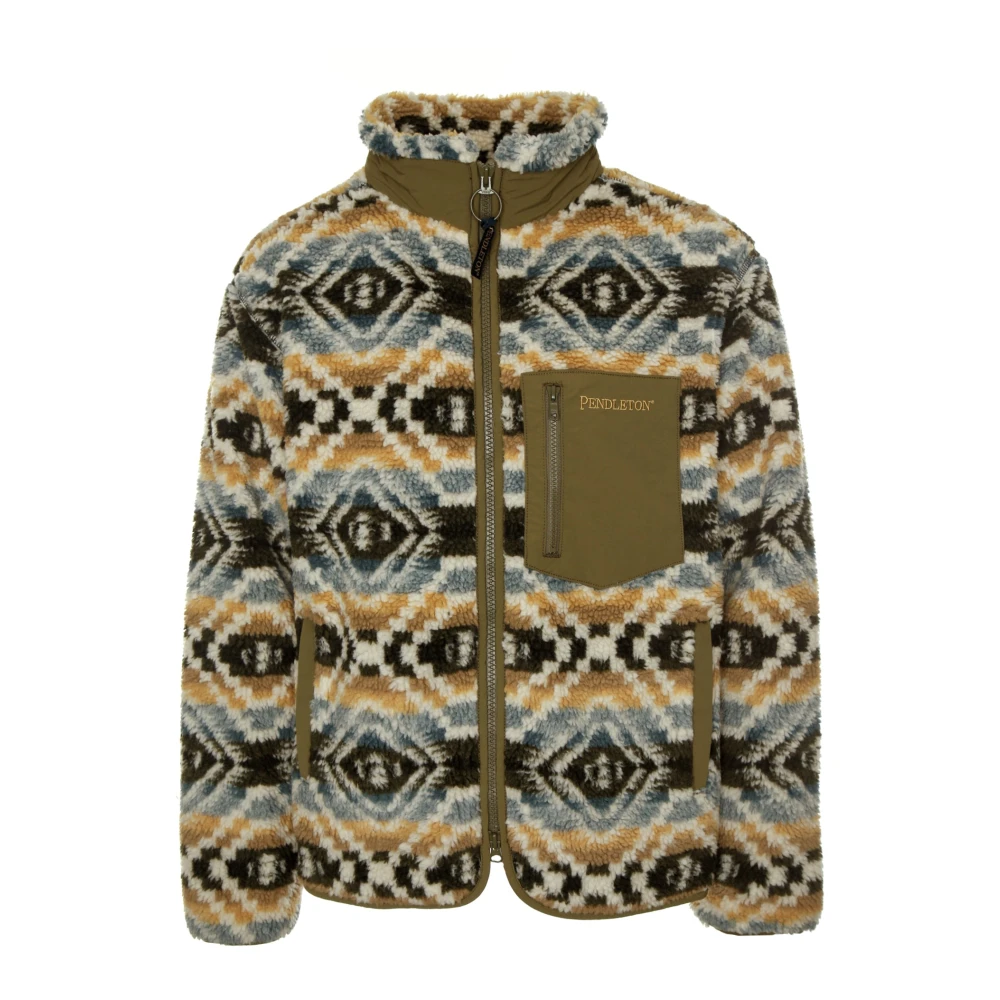 Pendleton Sherpa Fleecejacka med dragkedja Multicolor, Herr