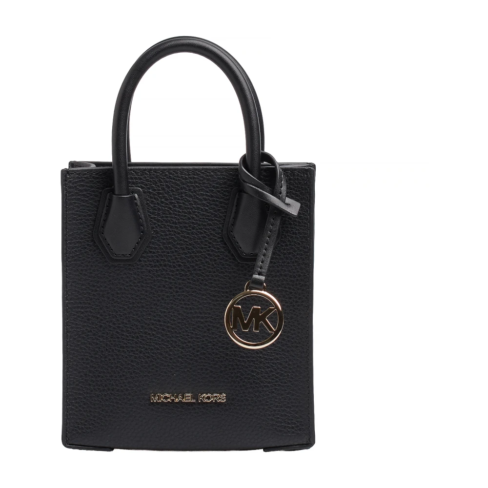 Michael Kors Black Shopping Bags, Female, One Size, Mercer Extra-Small Crossbody