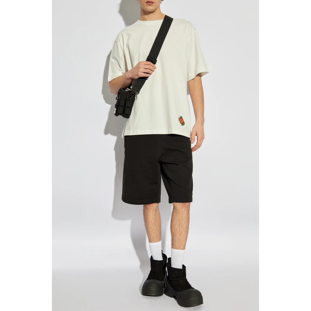 Kenzo T-shirt met geborduurd logo White Heren