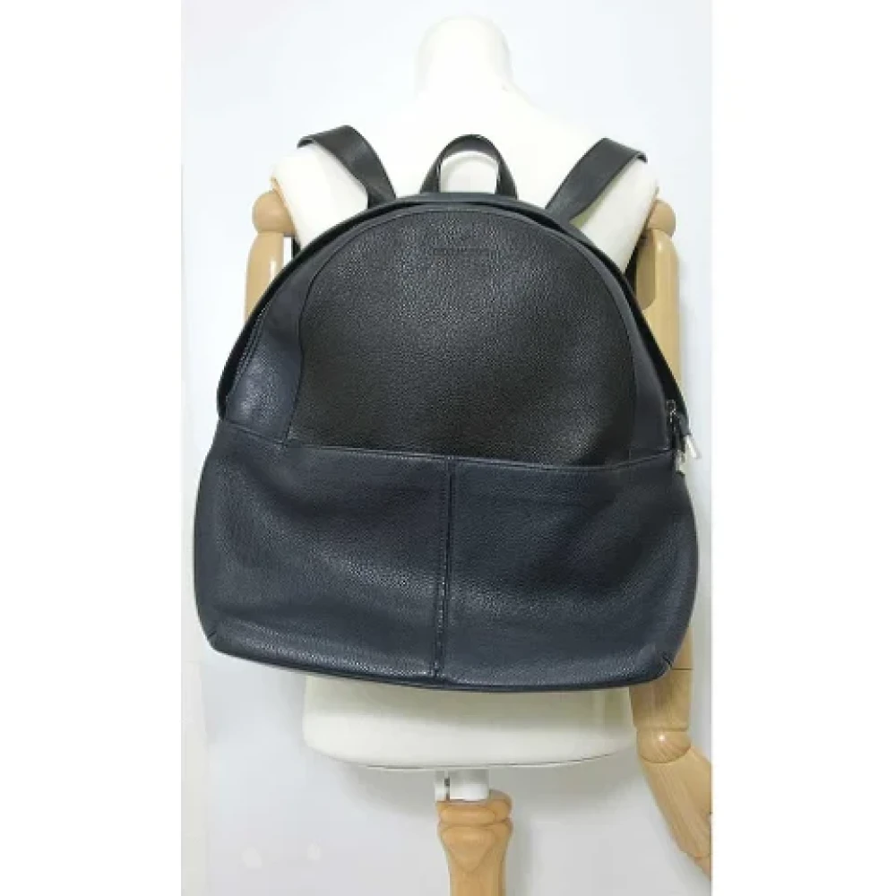 Dior Vintage Pre-owned Leather shoulder-bags Blue Dames