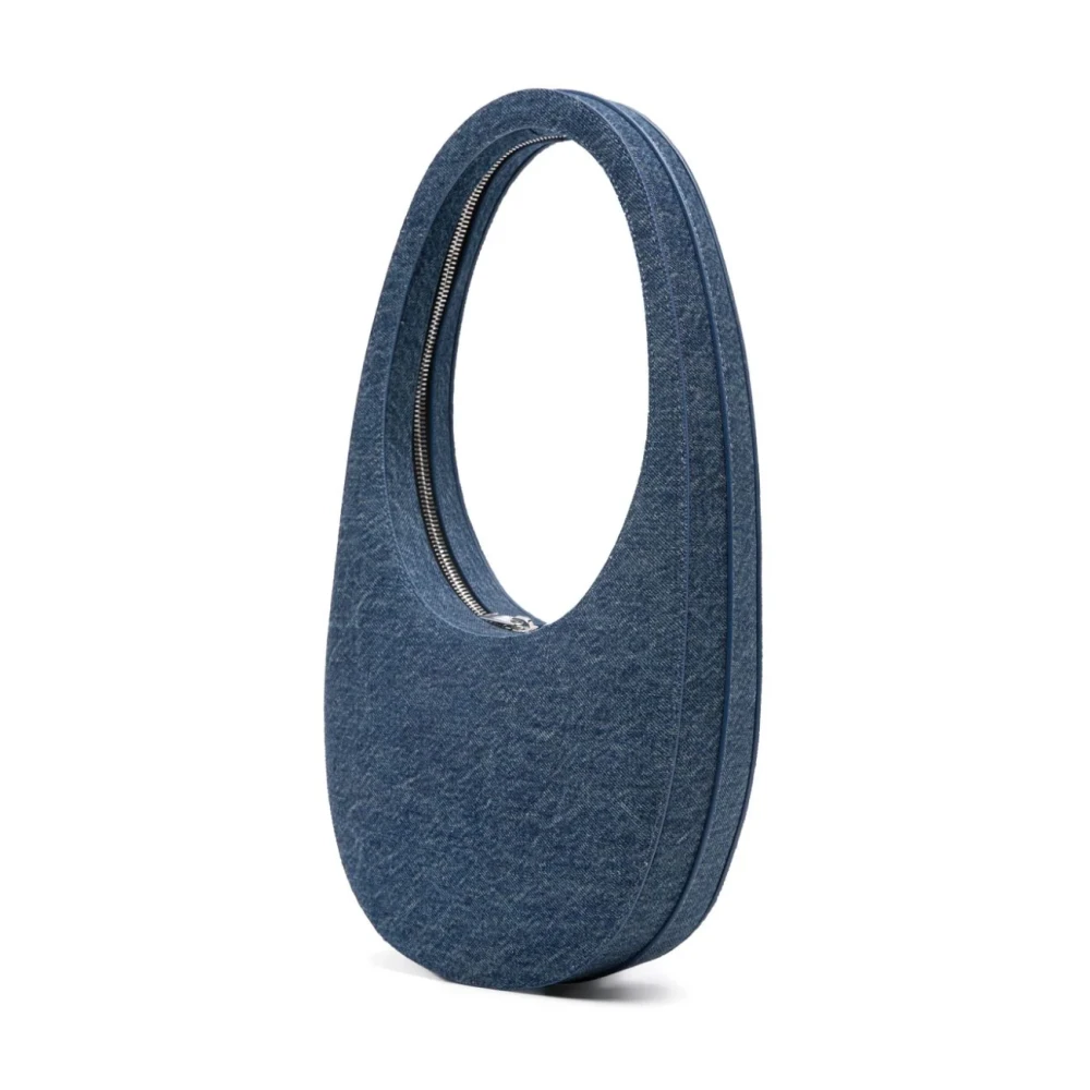Coperni Blauwe Ovale Tas met Cirkelvormige Rits Blue Dames