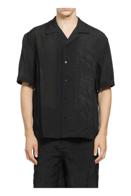 Handstyle Logo Organza Bowling Shirt