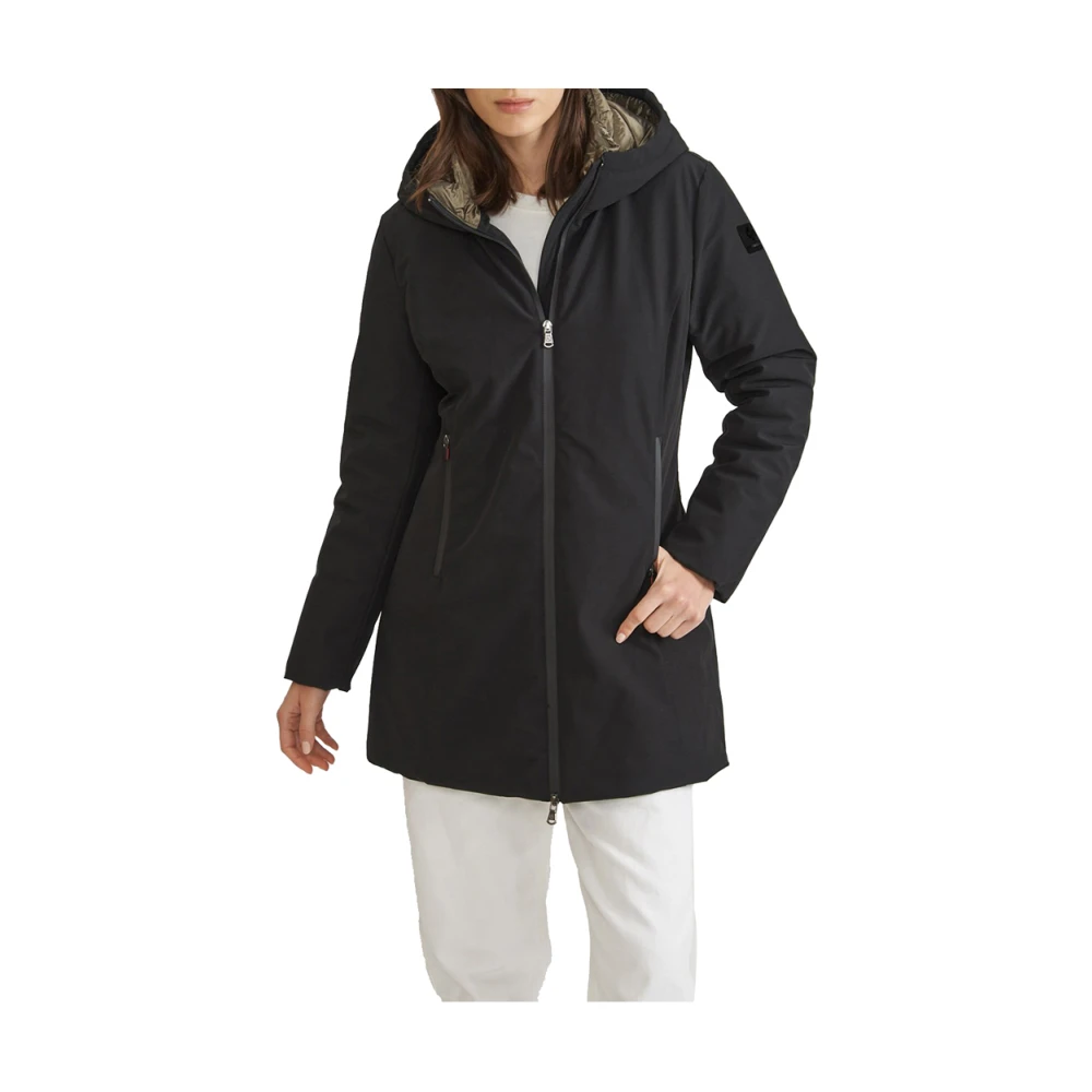 Canadian Classics Zwarte Winterjas Elegant Veelzijdige Stijl Black Dames