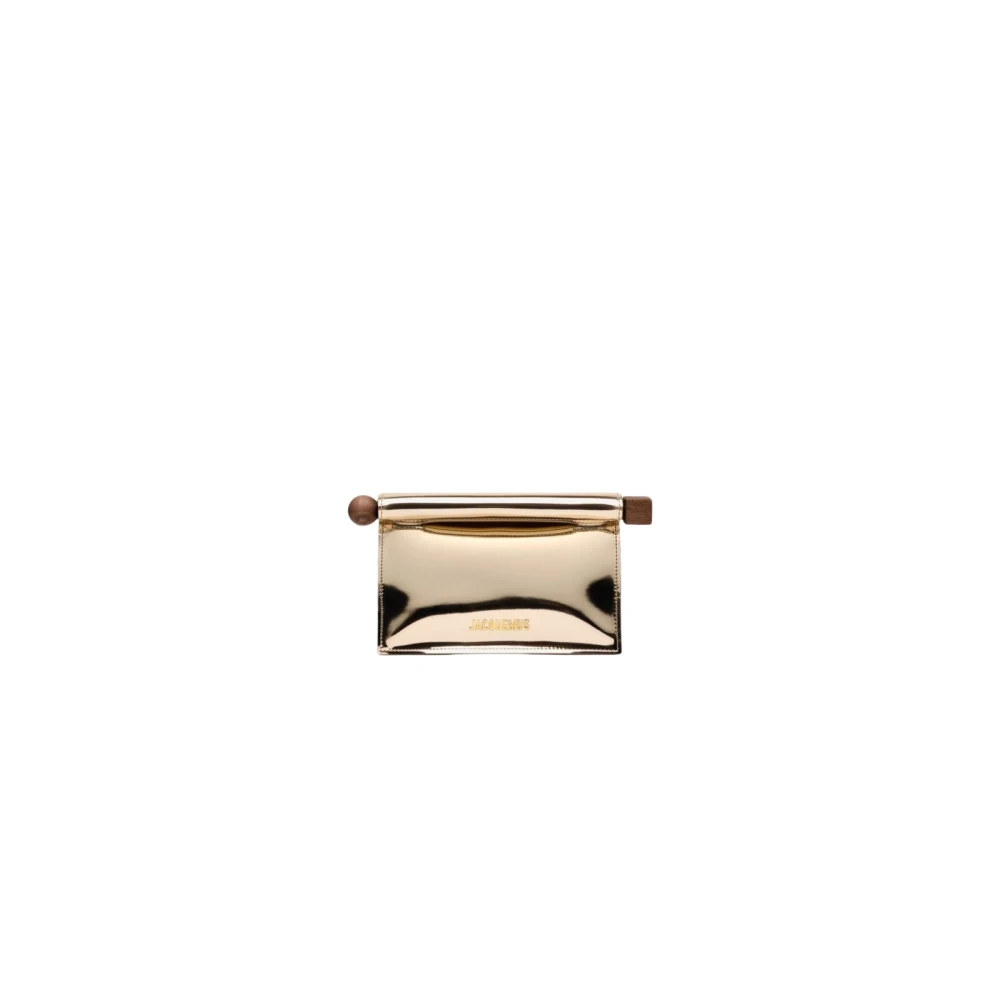 Jacquemus Ronde Vierkante Clutch Tas Yellow Dames