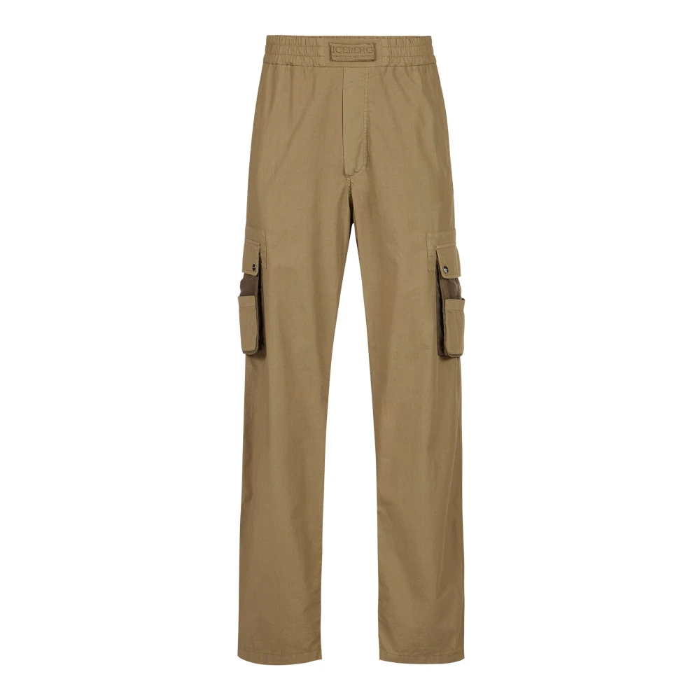 Iceberg Modderkleurige cargobroek Beige Heren