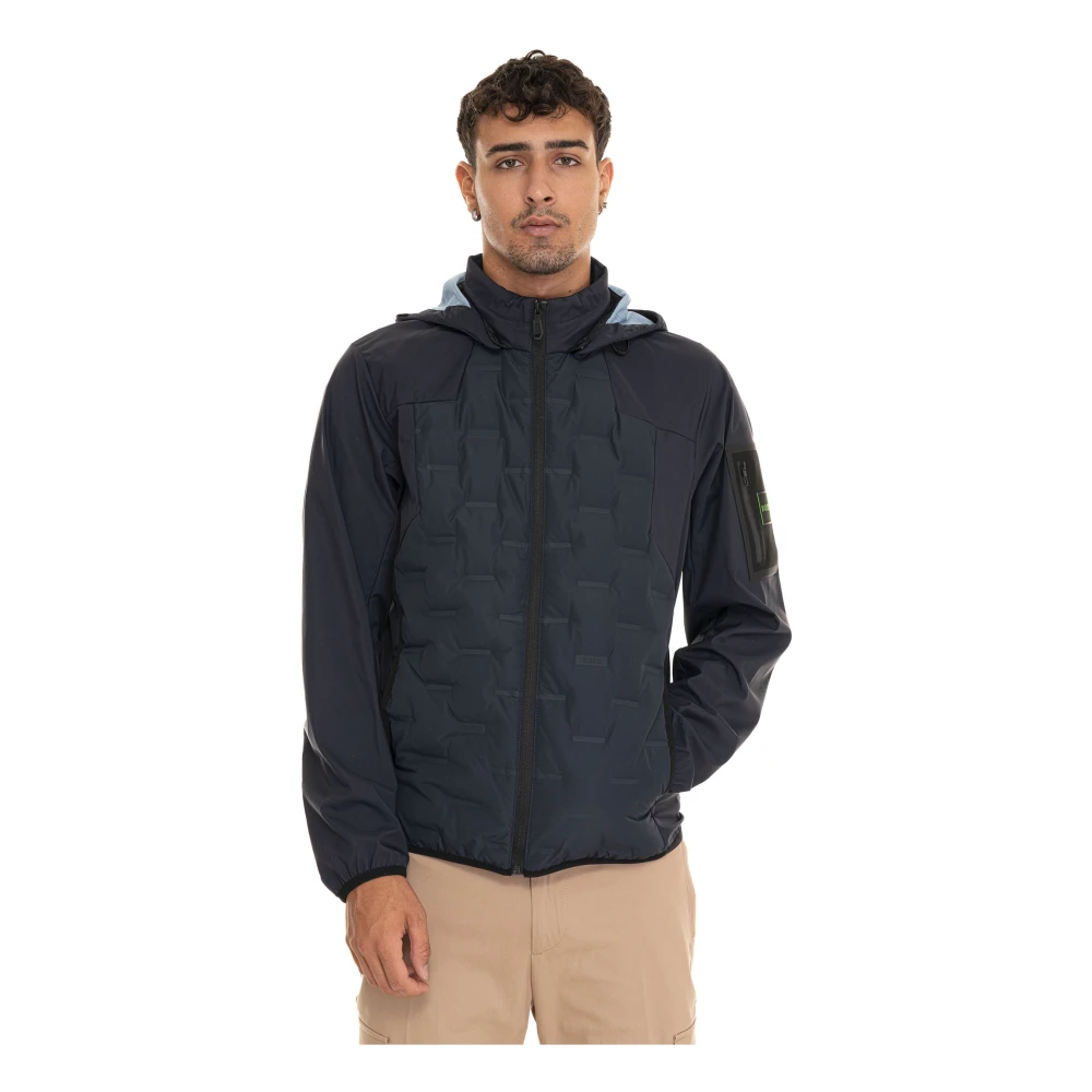 Boss J-Leo Jack met Afneembare Capuchon Blue Heren