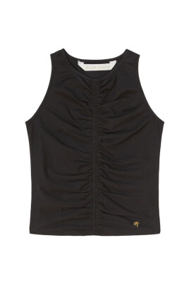 rouched-top-black