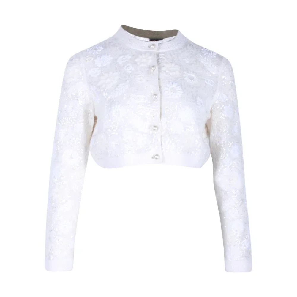 Chanel Vintage Pre-owned Cashmere outerwear White Dames