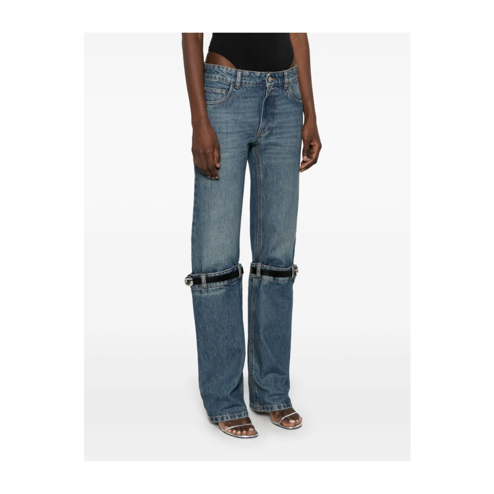 Coperni Blauwe Broek met Riemlussen Blue Dames