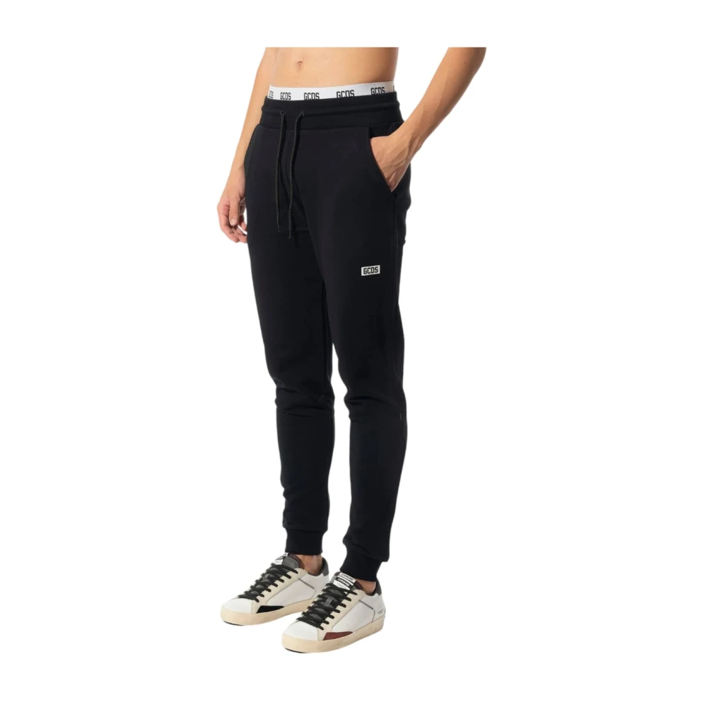 Gcds Stijlvolle broek voor mannen Black Heren