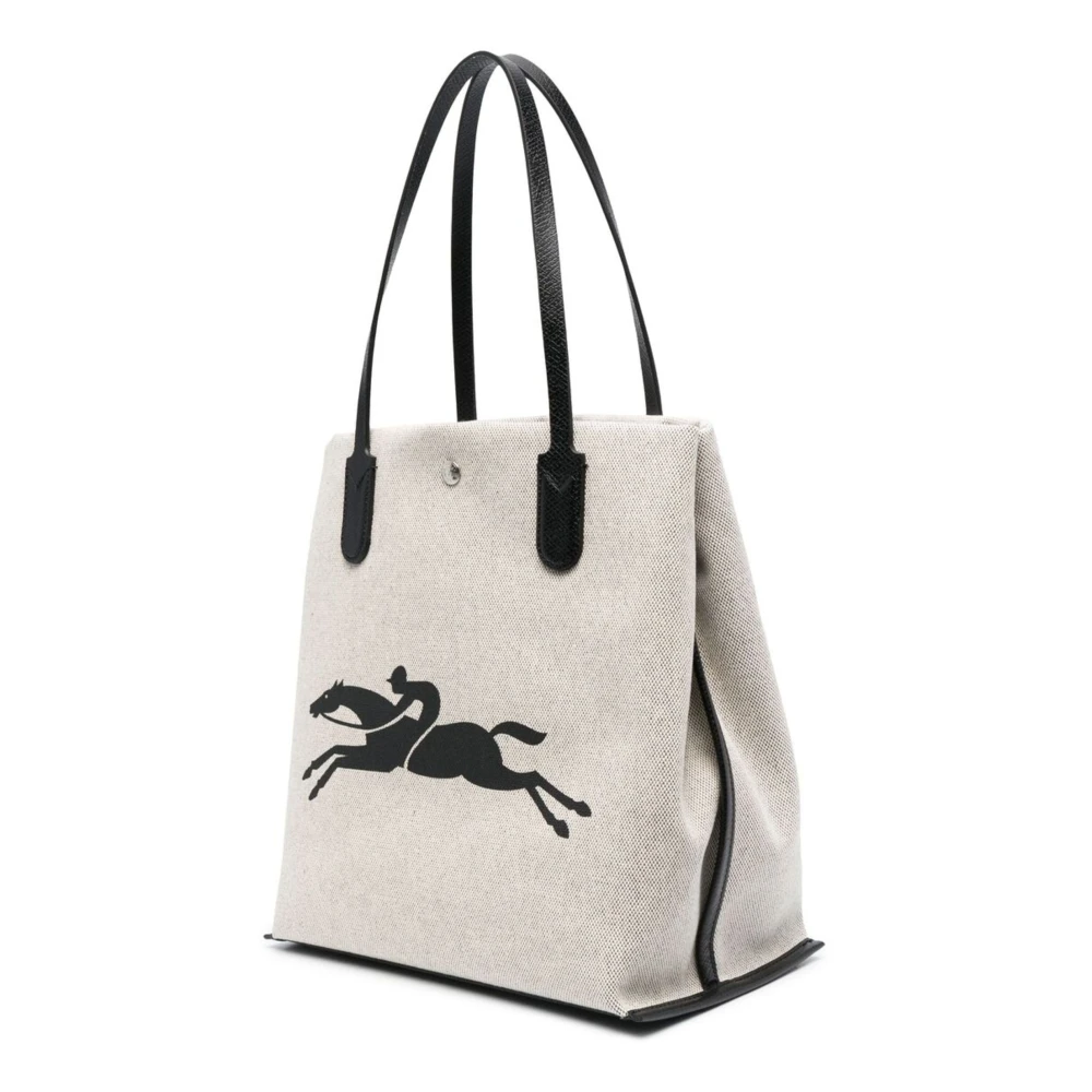 Longchamp Essential Toile Tas White Dames