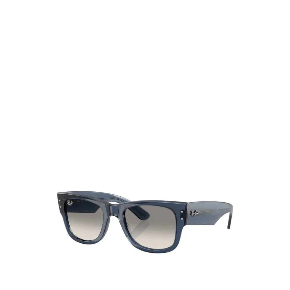 Ray - Ban Unisex Blue/Grey Rb0840s Mega Wayfarer 684532 Sunglasses Acetate Squared Normal Nuanced - Image 3