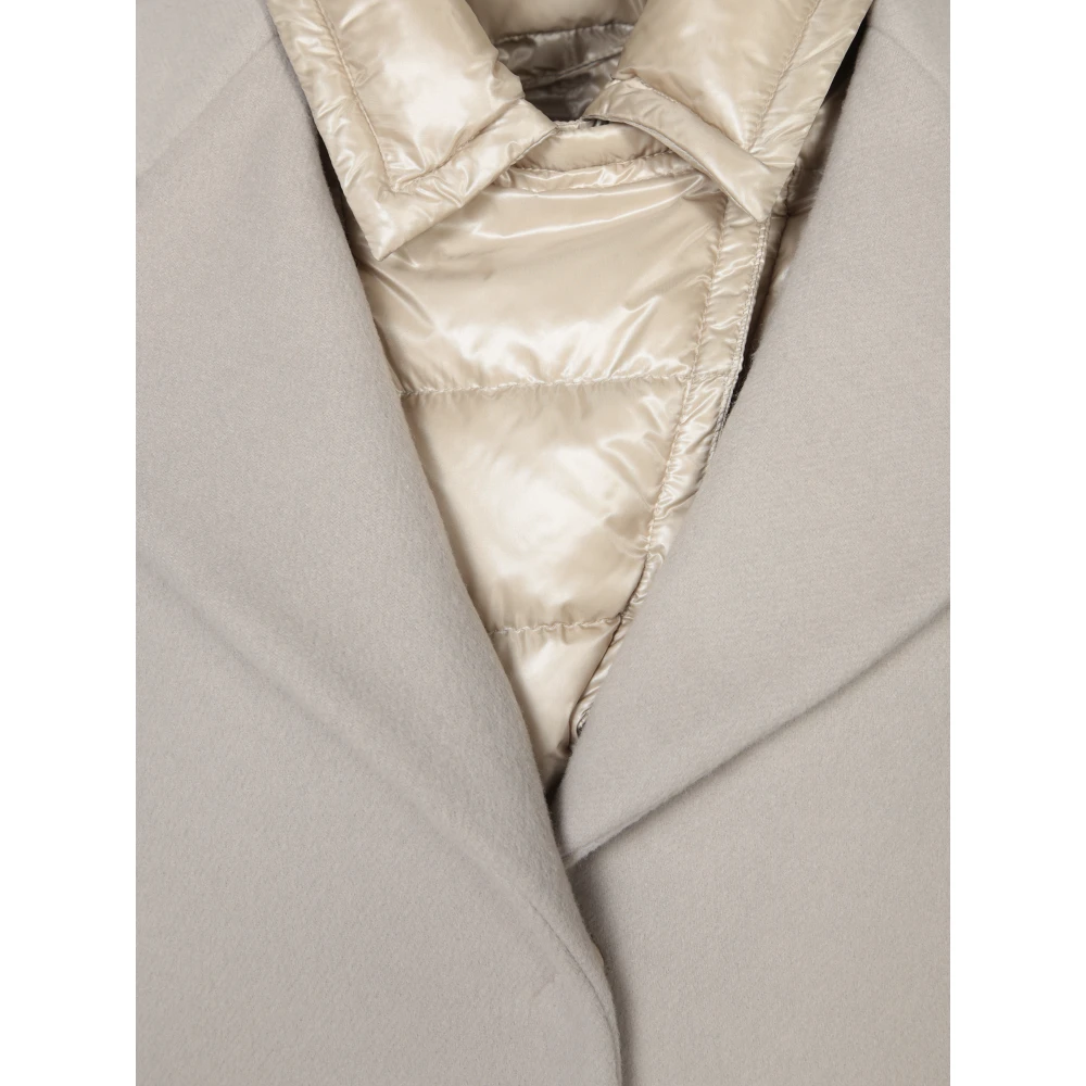 Herno Beige Donsjas Elegante Stijl Beige Dames