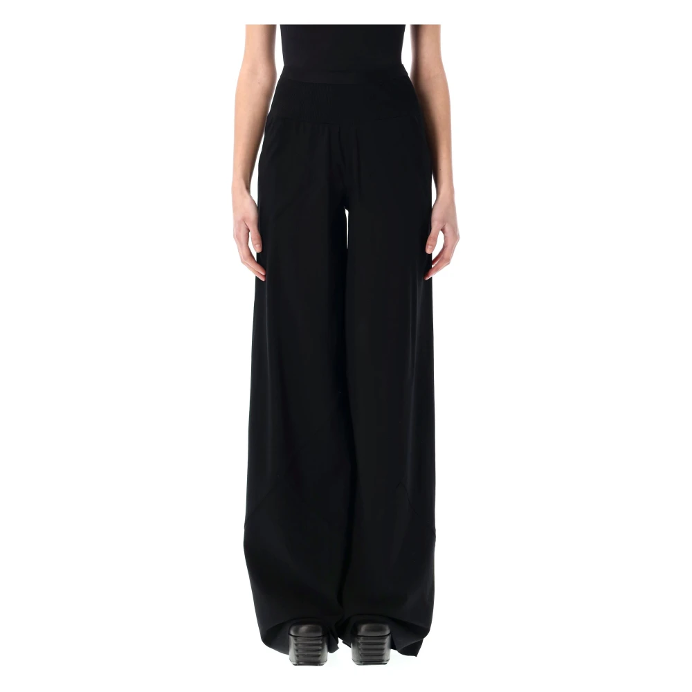 Rick Owens Zwarte wol Bias broek Black Dames