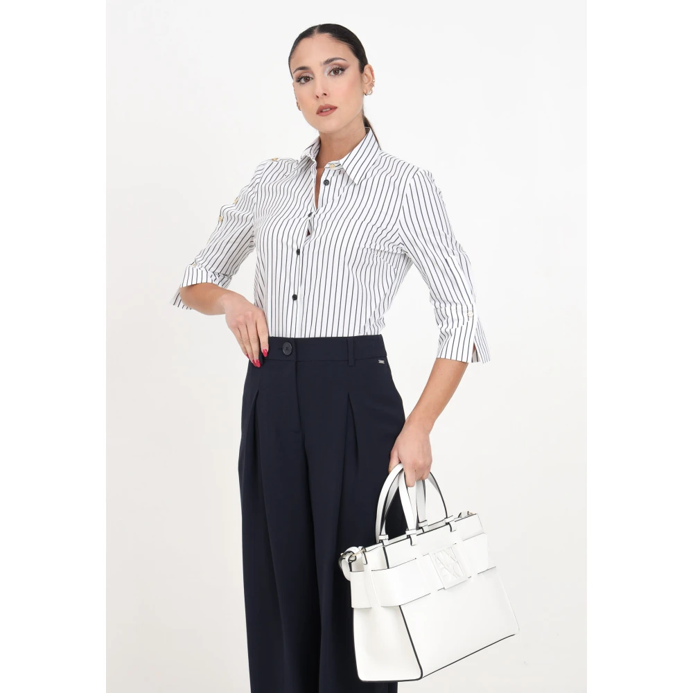 pinko Gestreepte knoopshirt Multicolor Dames