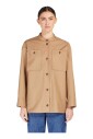 veste-beige-a-col-mandarin-resistante-a-leau
