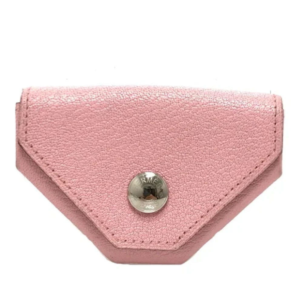 Hermès Vintage Pre-owned Leather wallets Pink Dames