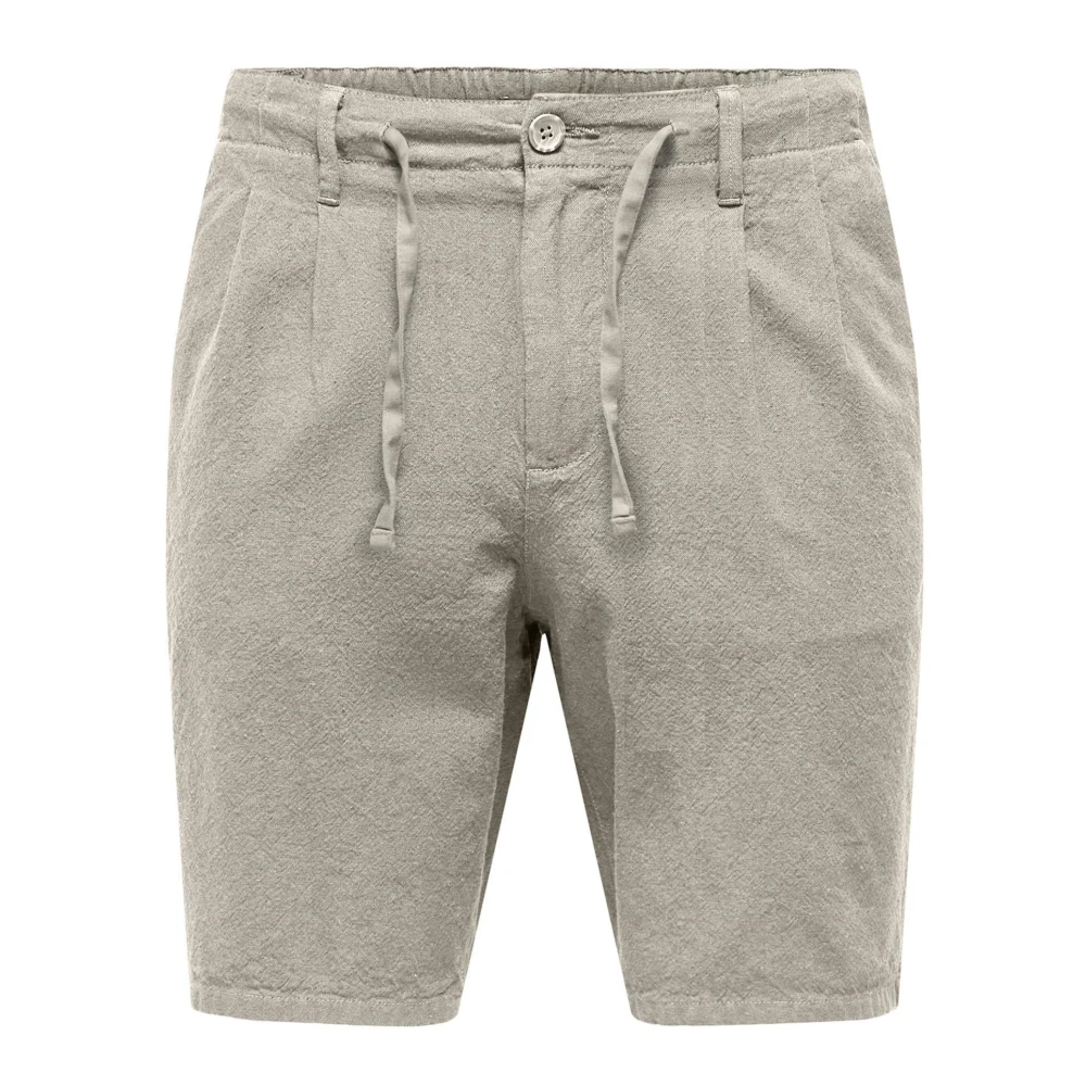 Only & Sons Ultiem Comfort Chino Shorts Gray Heren