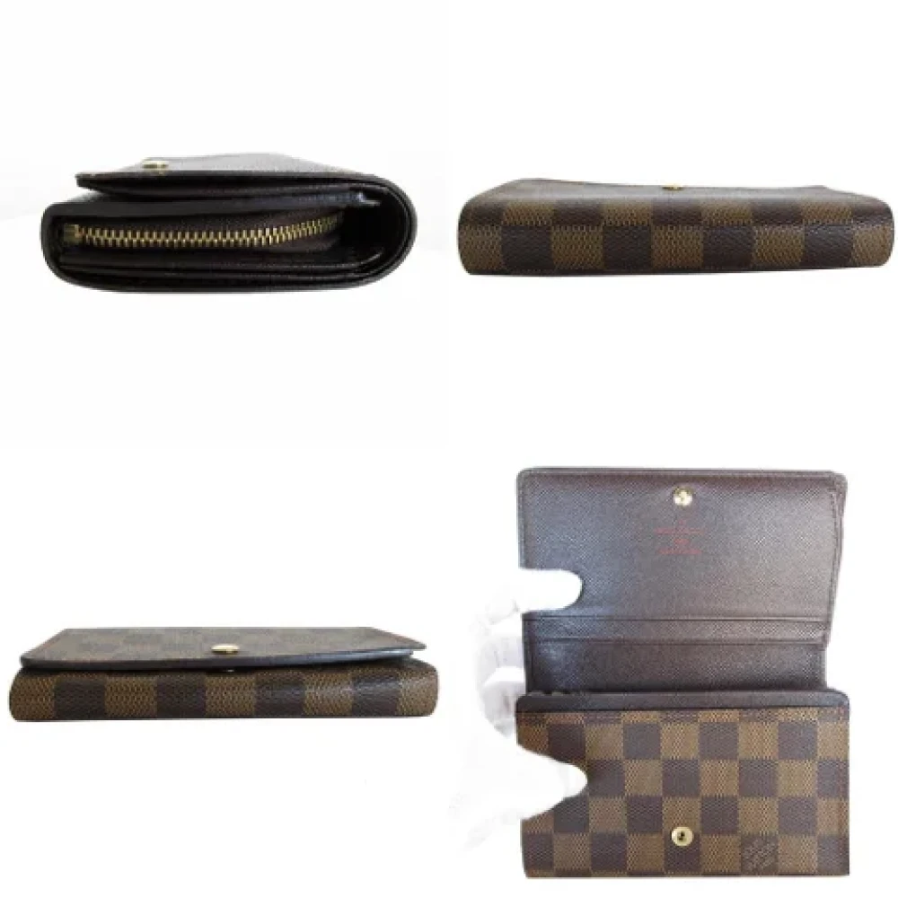 Louis Vuitton Vintage Pre-owned Canvas wallets Brown Dames