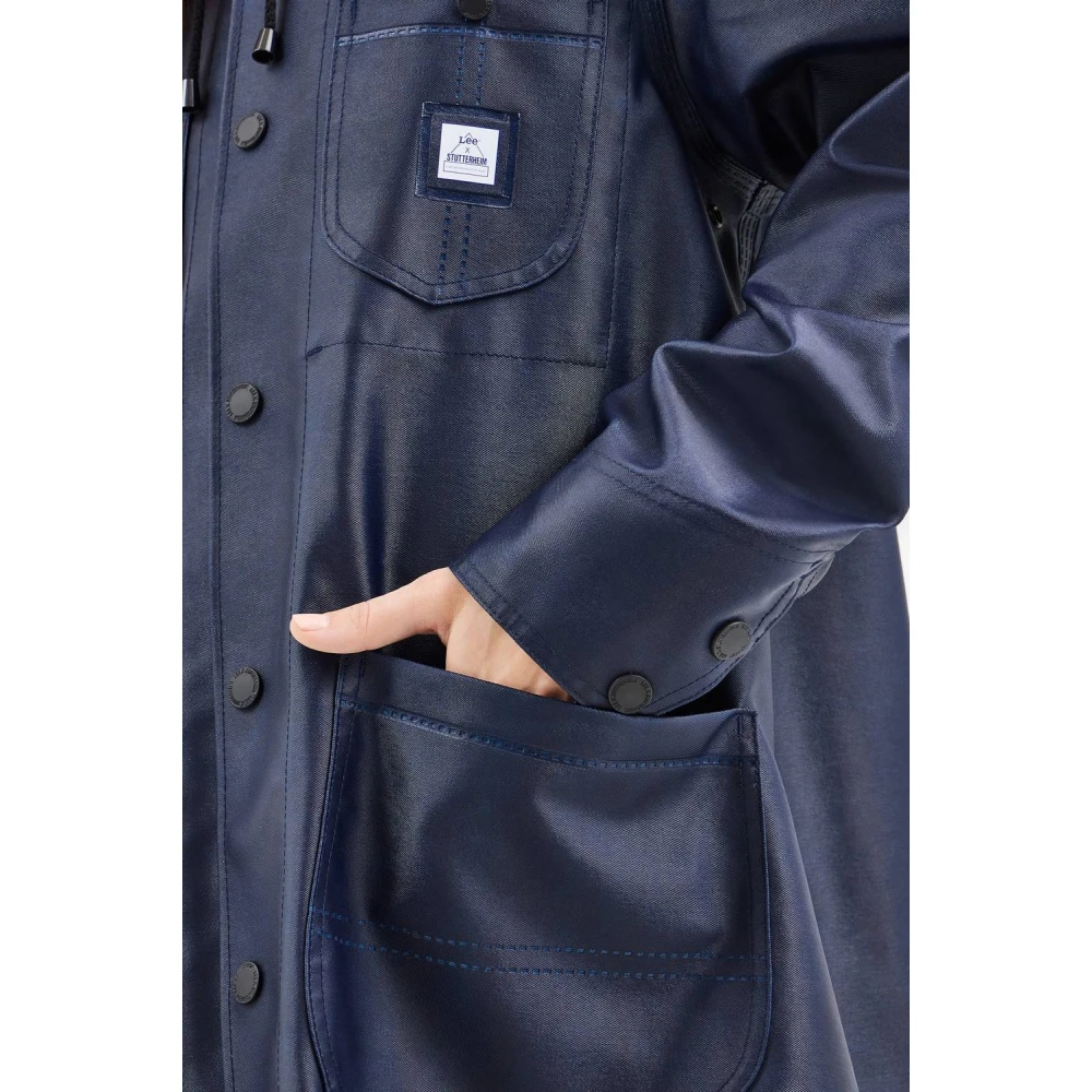 Stutterheim Dames Lee Chore Raincoat Blue Dames
