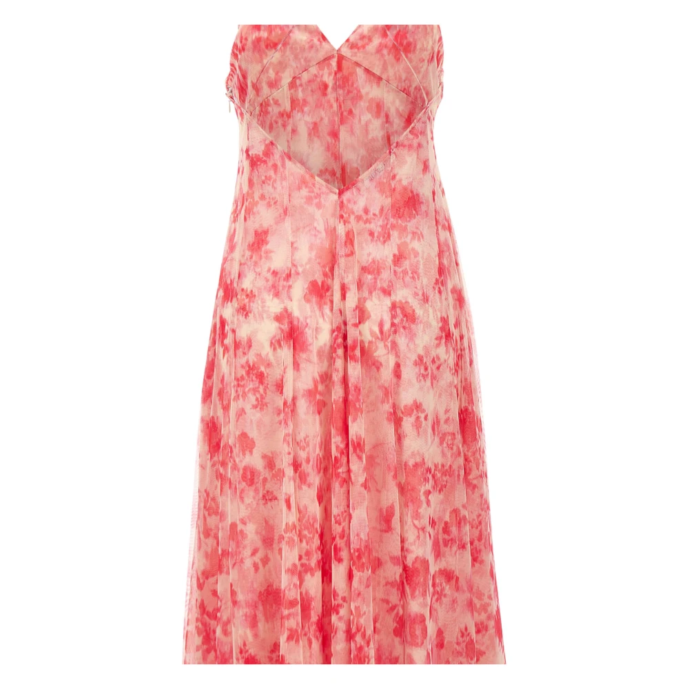 Philosophy di Lorenzo Serafini Bloemenprint Tule Jurk Roze Pink Dames