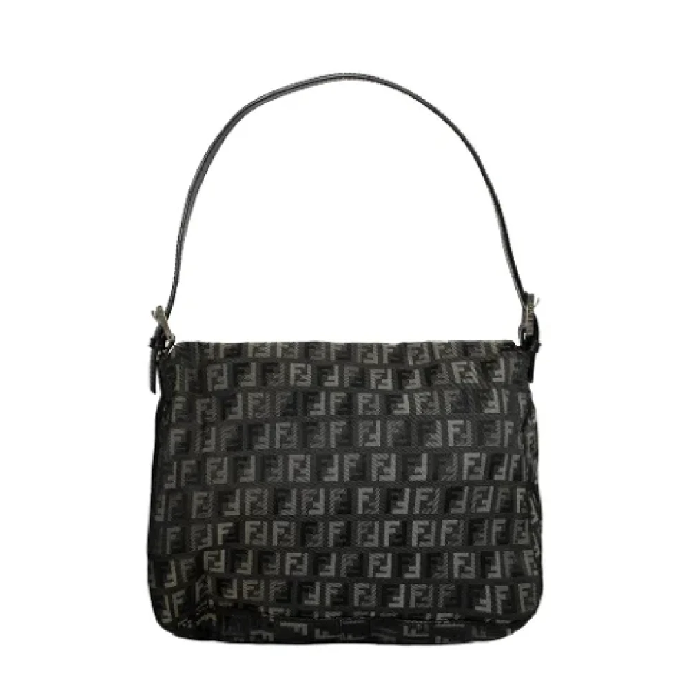Fendi Vintage Pre-owned Canvas fendi-bags Gray Dames