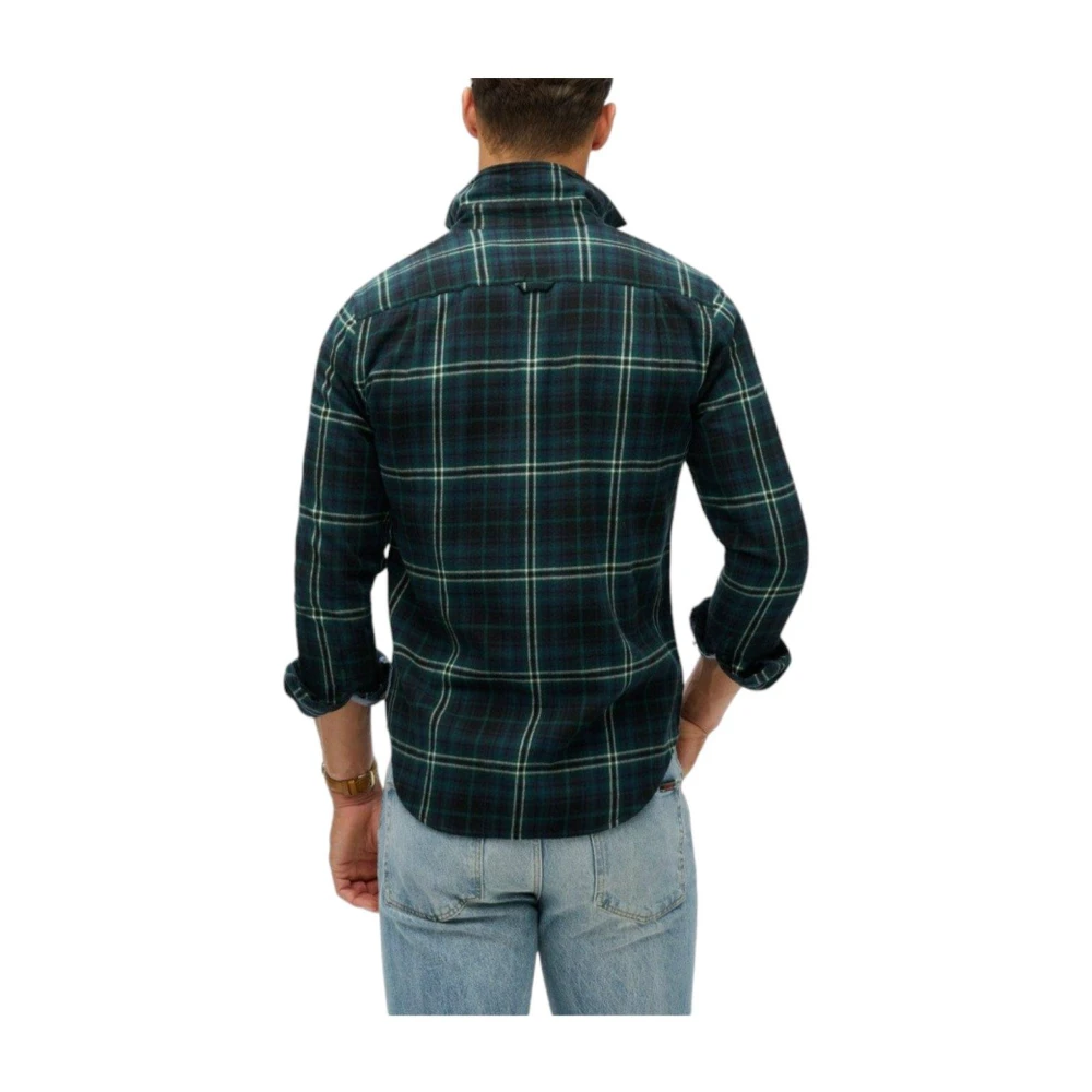 Superdry Rustieke geruite overhemd met lange mouwen Multicolor Heren