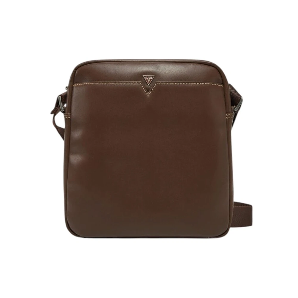 Guess Men's Brown Cross Body Messenger, One Size, Firenze Pouch