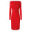 red-boat-neckline-dress-slim-fit