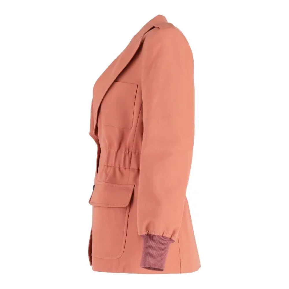 Chloé Pre-owned Wool outerwear Pink Dames