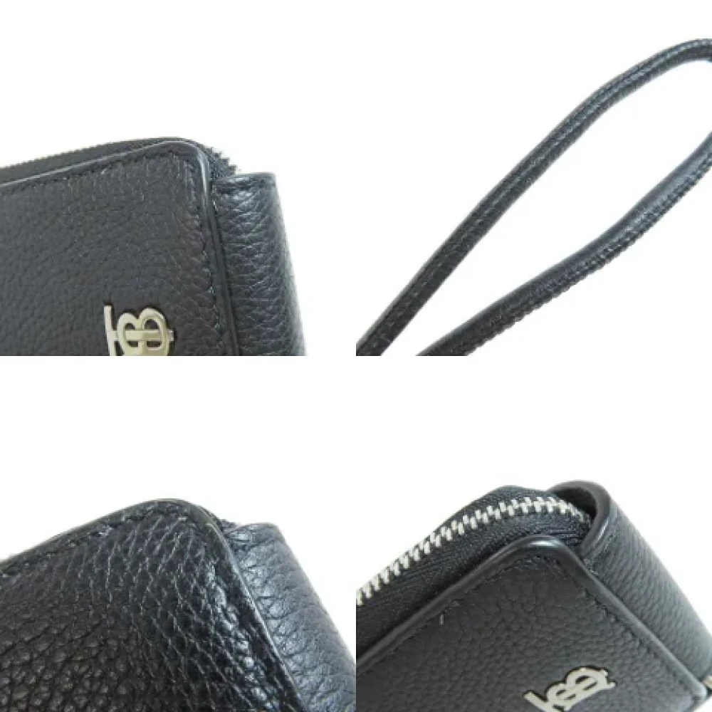 Burberry Vintage Pre-owned Leather wallets Black Dames